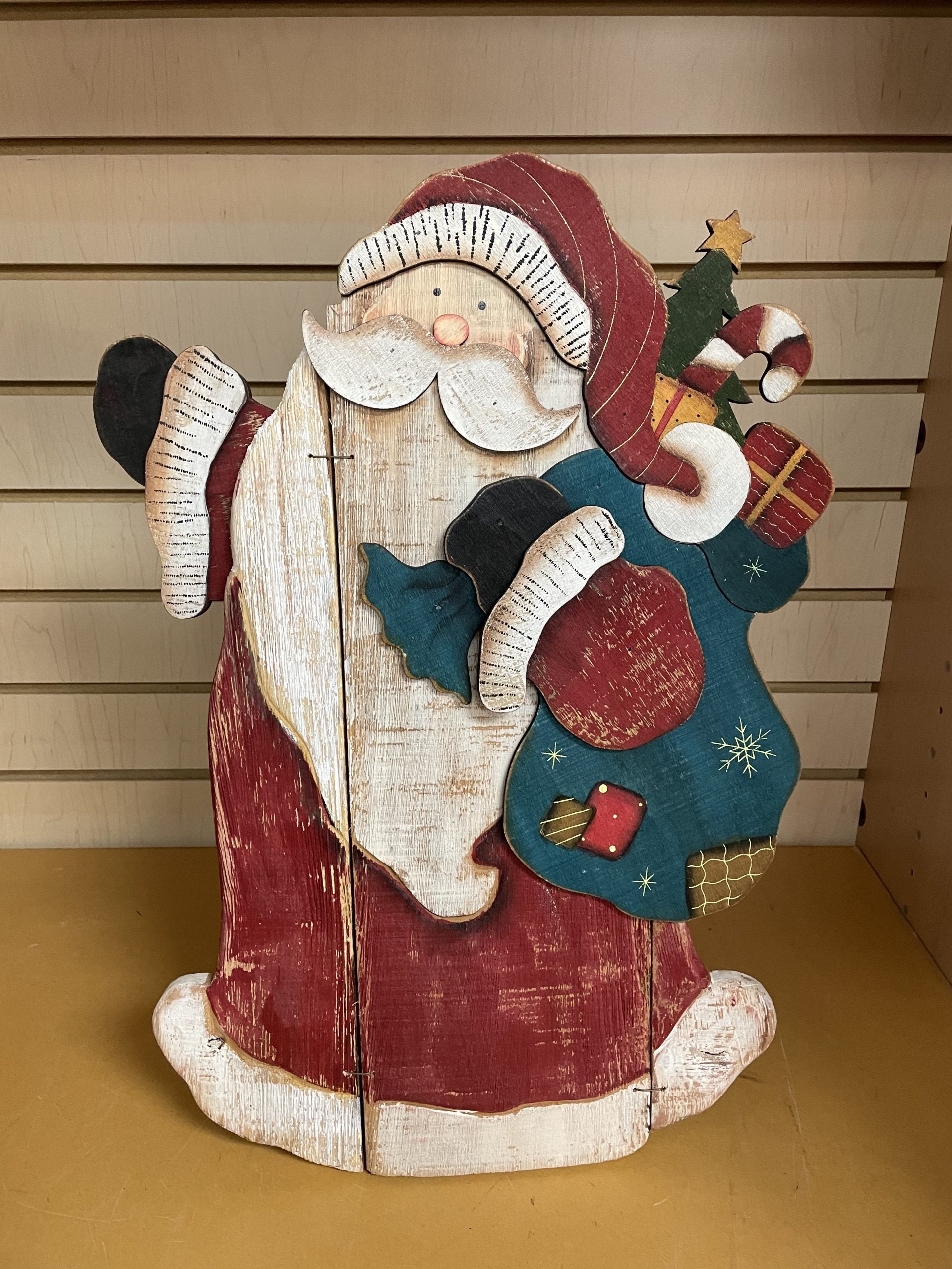Santa Claus Holiday Display With Easel - Clearance