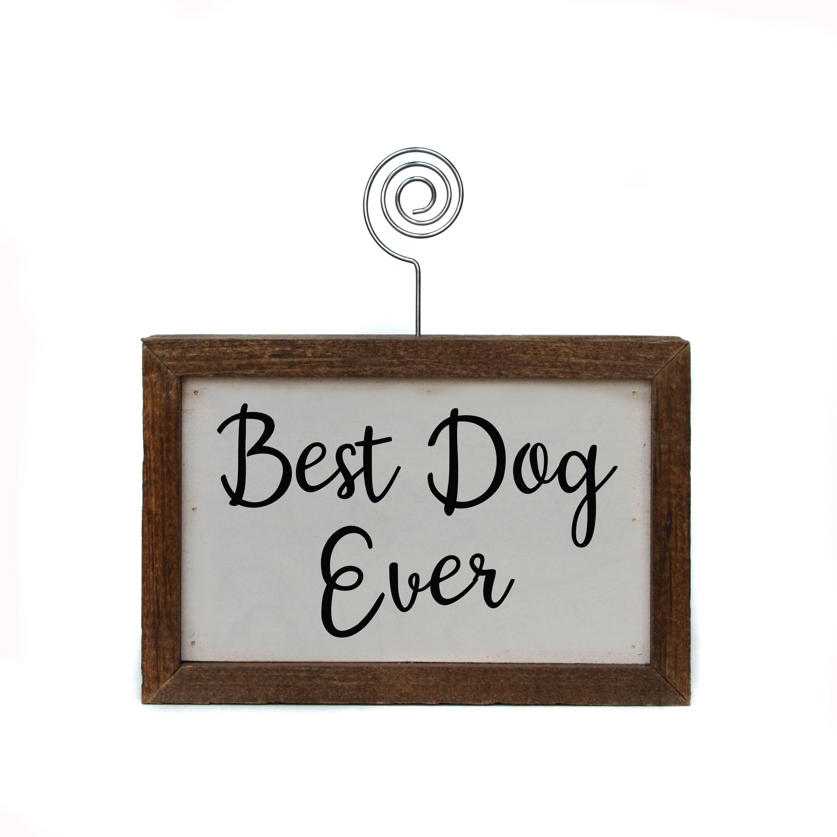6X4 Tabletop Picture Frame Block - Best Dog Ever - Pet Gift