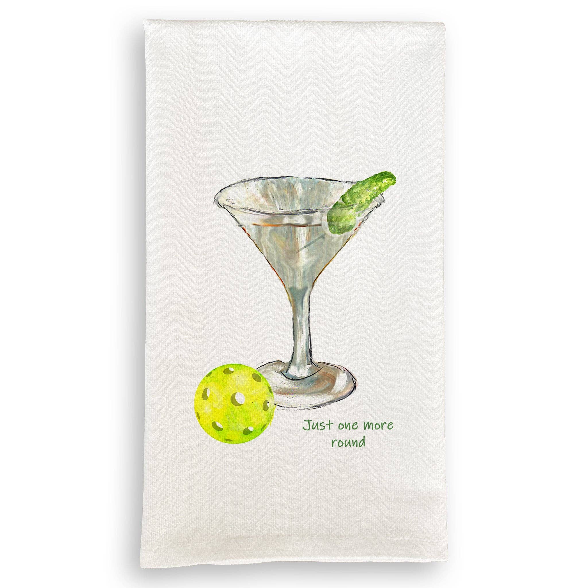 One More Round of Pickleball Kitchen Towel