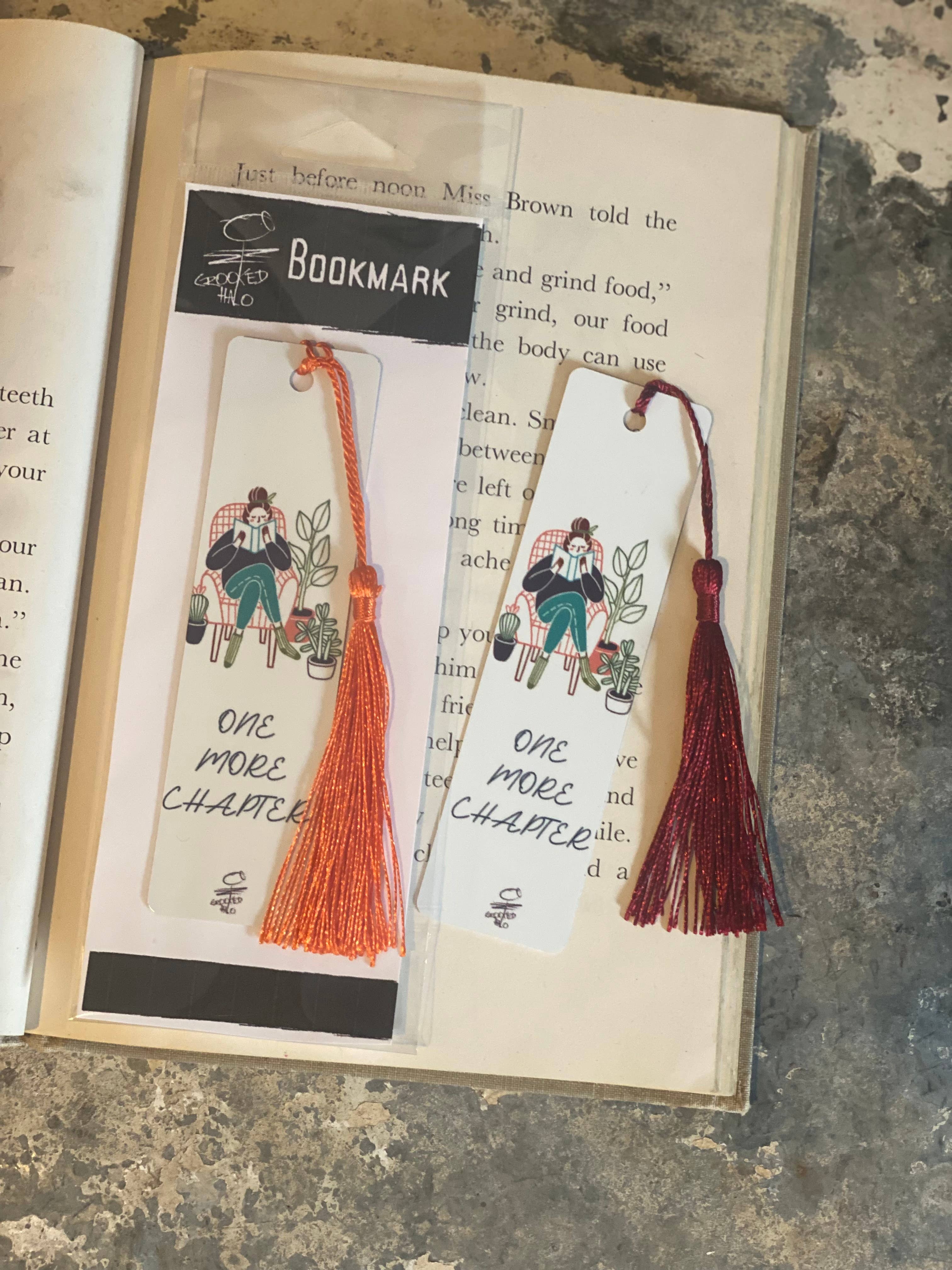 One More Chapter Metal Bookmark