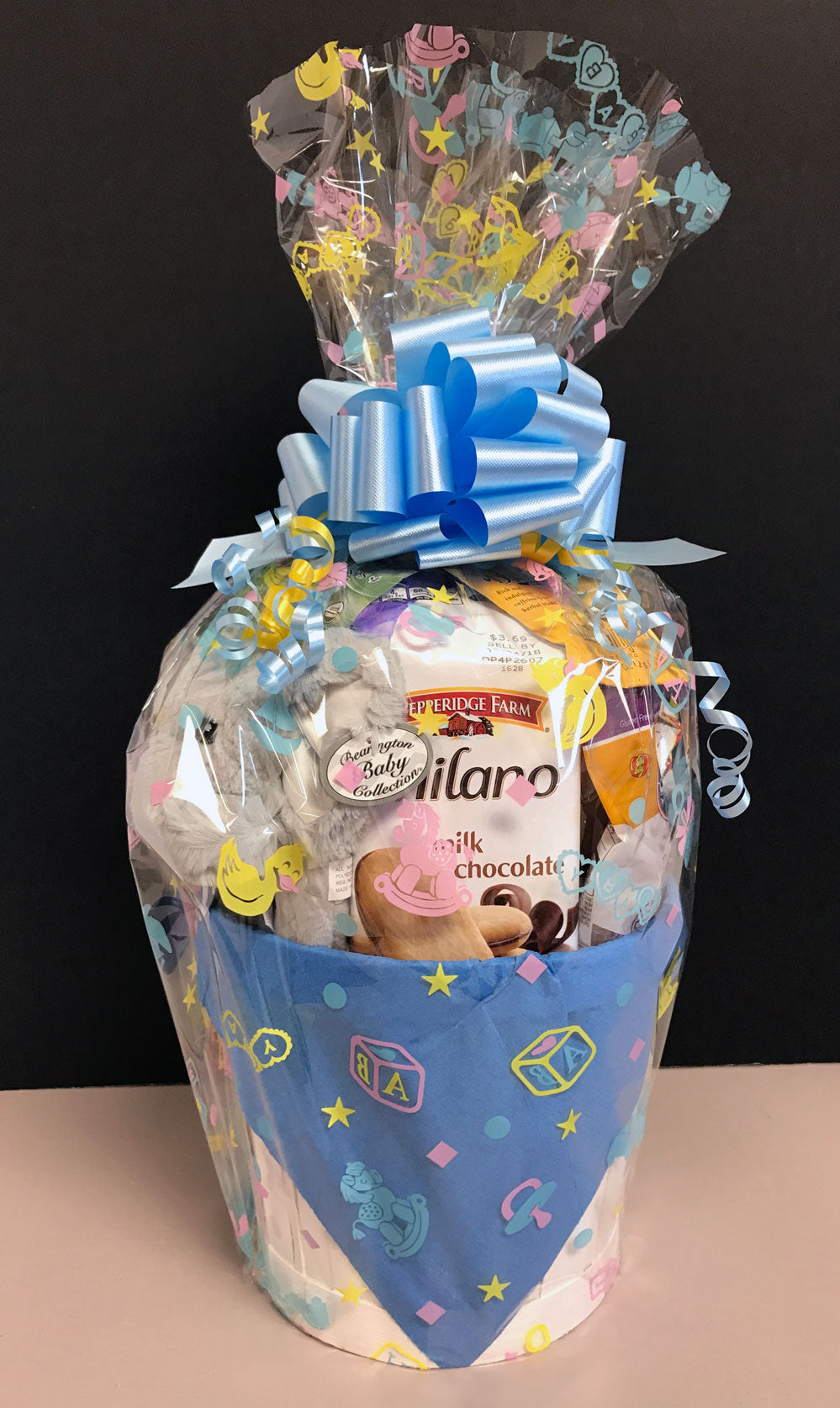 gift basket for baby shower boy