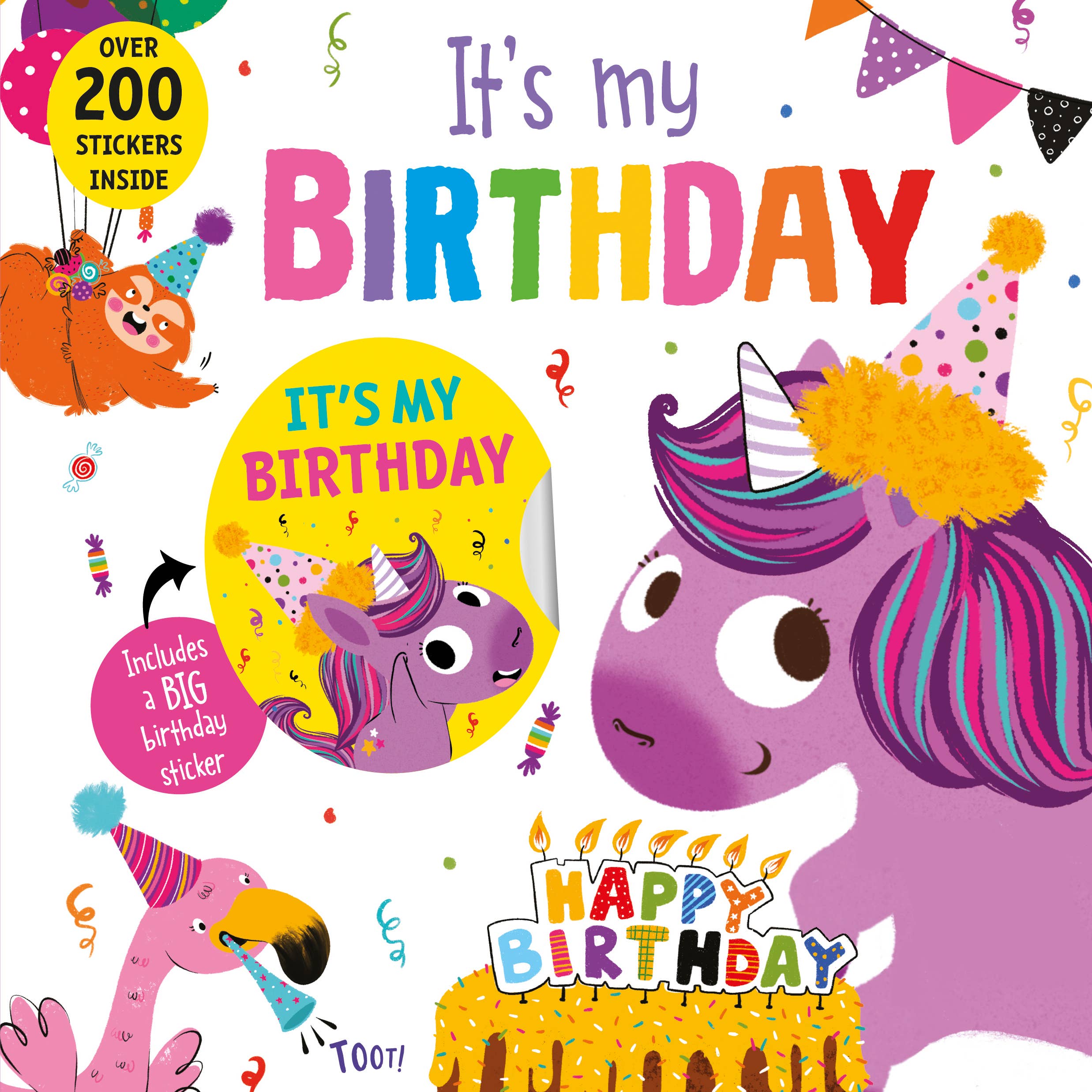 It's My Birthday (Unicorn cover) Hardcover Book