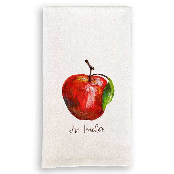 Apple with A+ Teacher Kitchen Towel