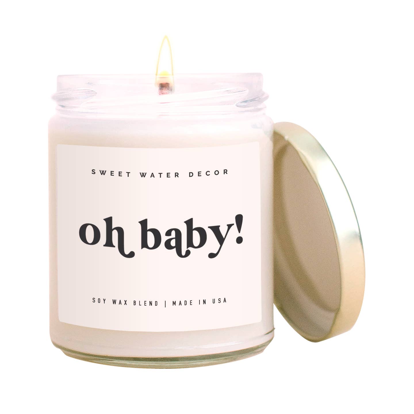 Oh Baby! Soy Candle - Clear Jar -  9 oz