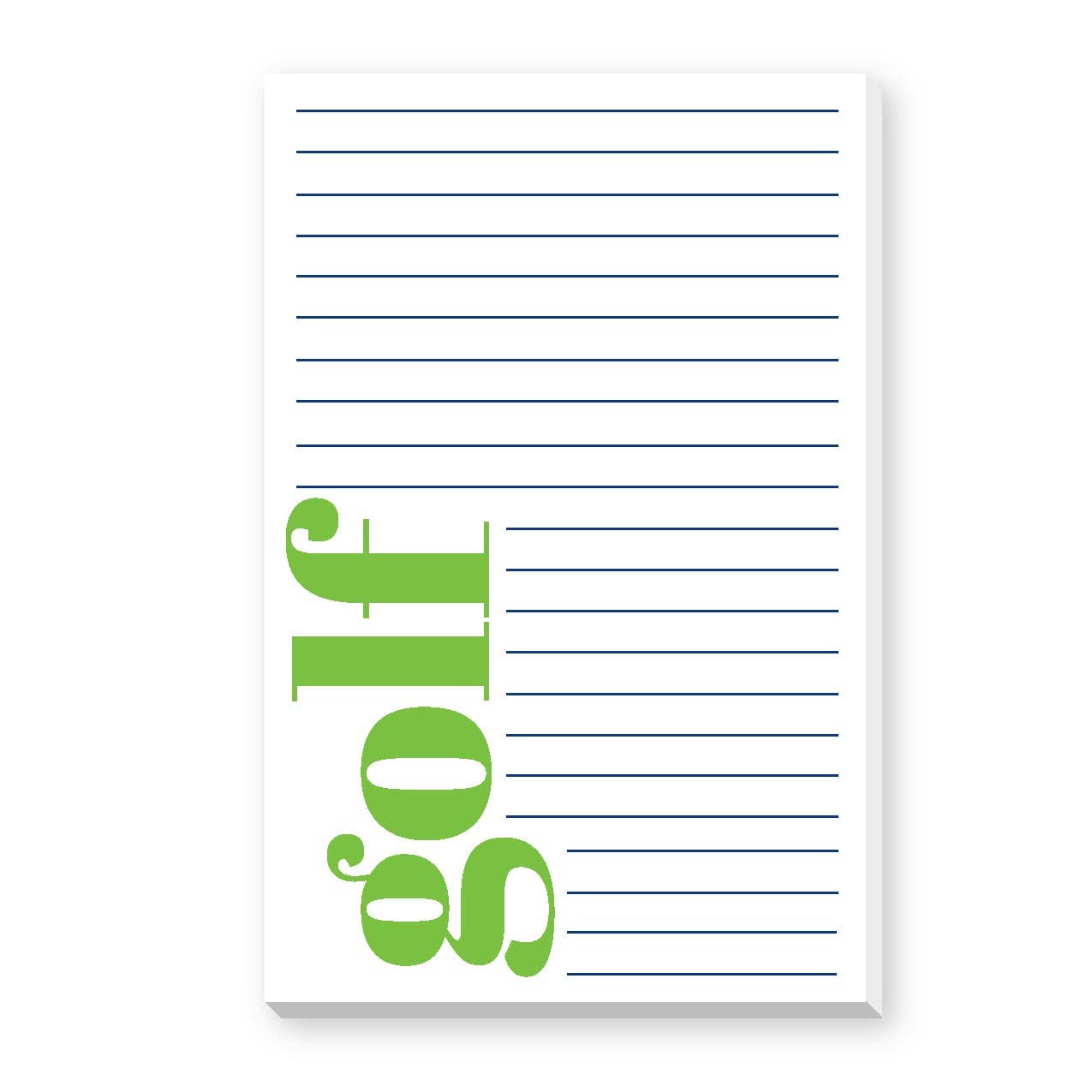 GOLF LARGE LINED NOTEPAD
