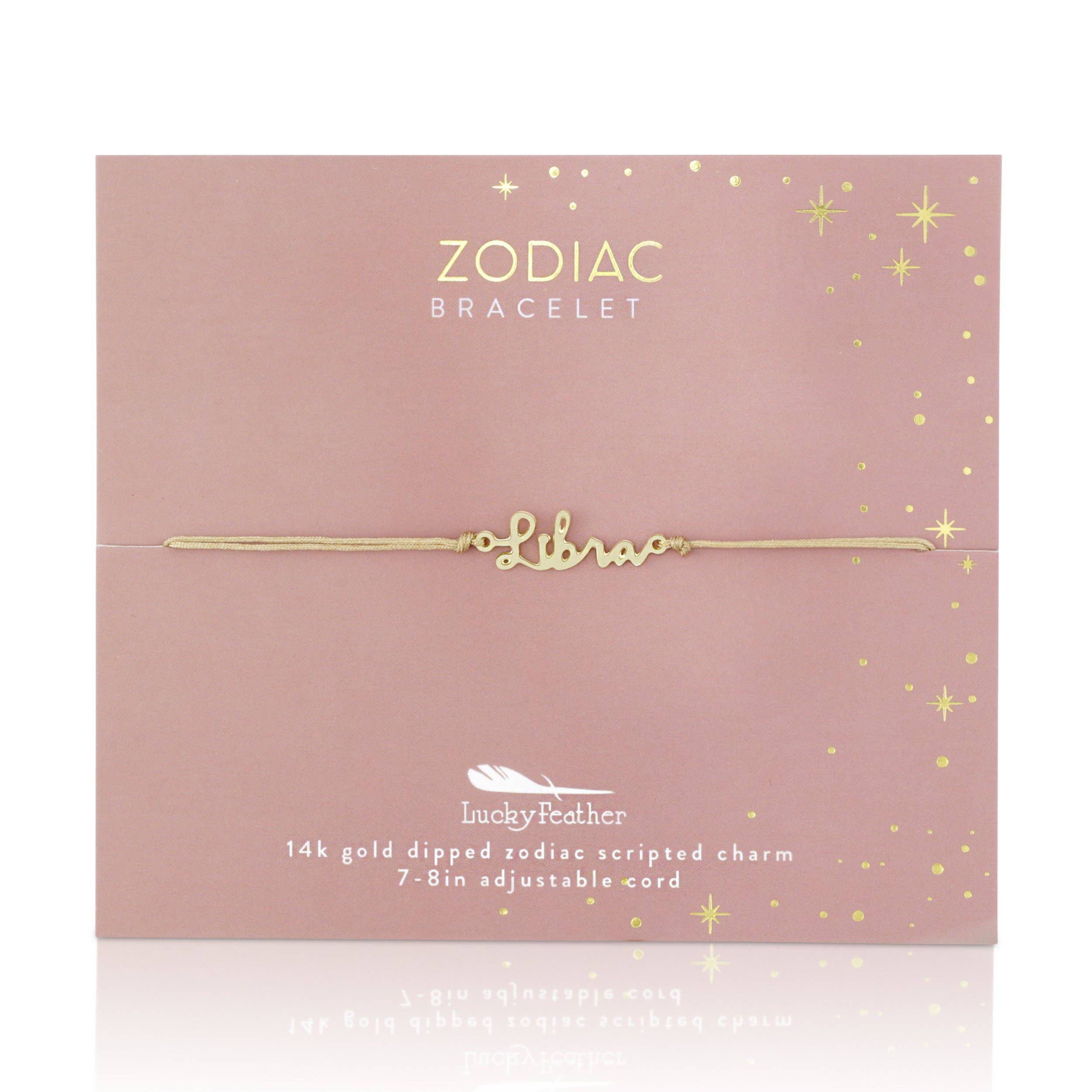 LIBRA - Zodiac Cord Bracelet Gold