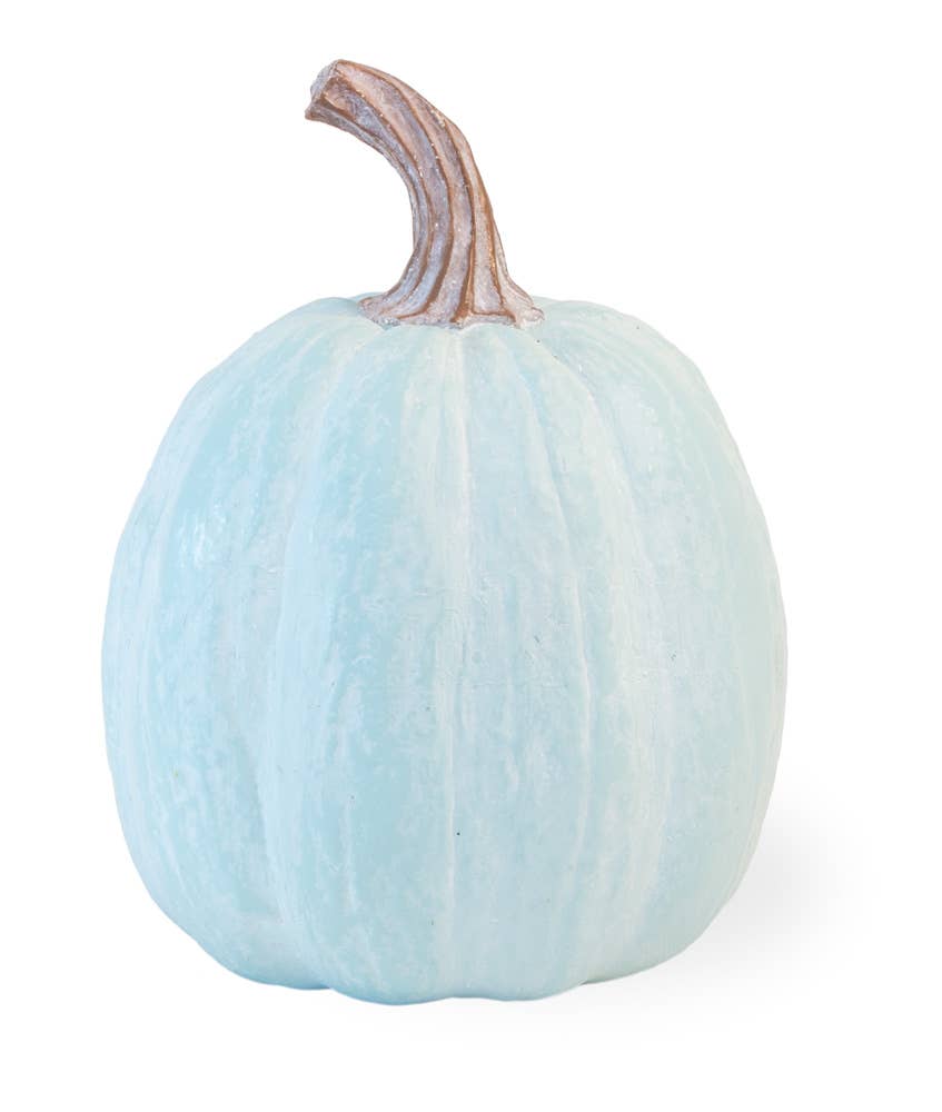 Tall Blue Chalk Pumpkin