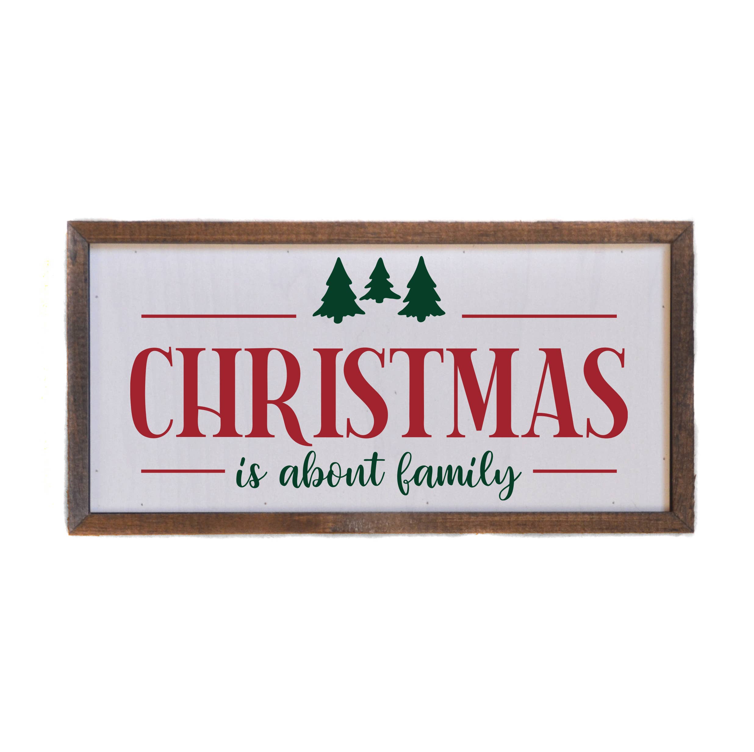 Christmas Is About Family Christmas Decor Sign - Clearance