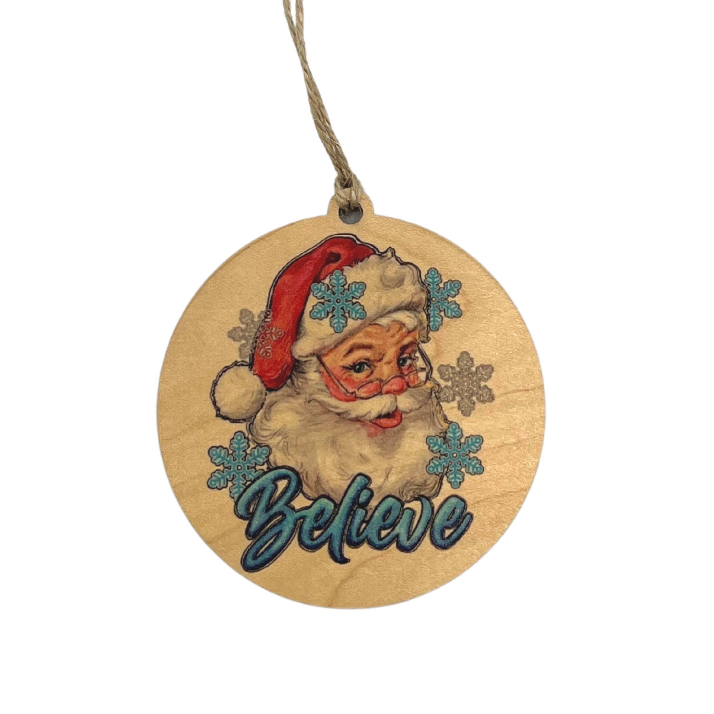 Believe Santa Christmas Ornaments - Christmas Accents - Clearance