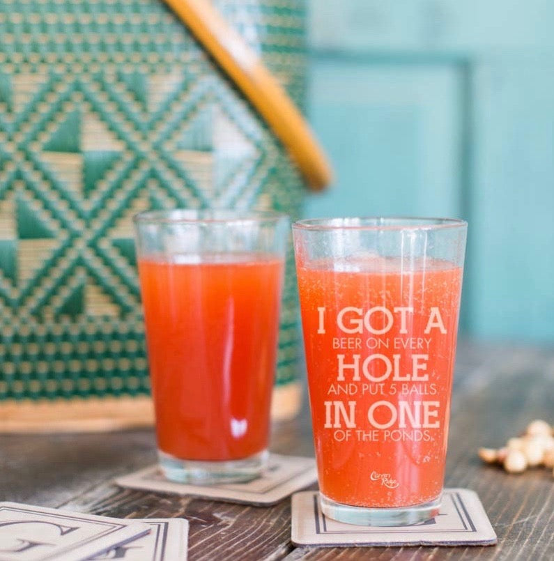 I Got A Hole In One Beer Pint - Clearance